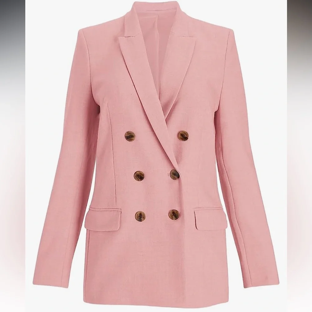 Pink Blazer Jacket - Large - Picture 3 of 4